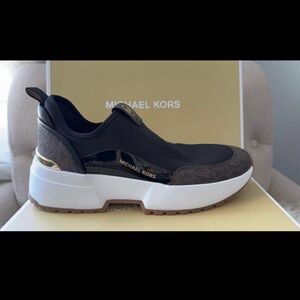 Michael Kors Black and Brown Sneakers